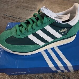 Adidas SL 72 Forest Green and White Sneakers